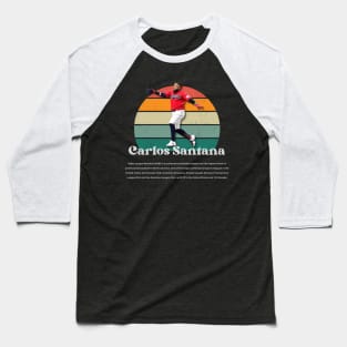 Carlos Santana Vintage Vol 01 Baseball T-Shirt